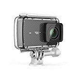 YI 4K+ - Cámara de Acción / Deportiva de 4K/60fps de pantalla táctil de 2.2 pulgadas con lente de ángulo amplio, carcasa impermeable, negro